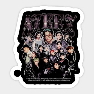 Ateez Retro Sticker